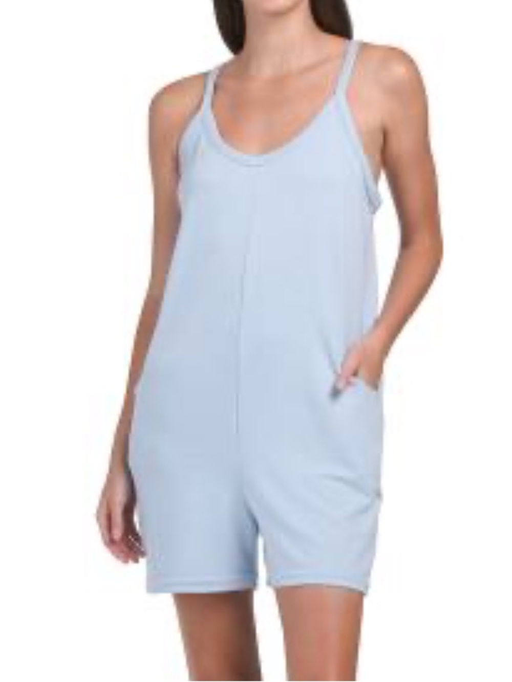 Sincerely Jules Light Blue Harem Romper NWT size XS